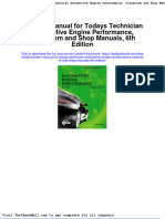 Full Download Solution Manual For Todays Technician Automotive Engine Performance Classroom and Shop Manuals 6th Edition PDF Full Chapter