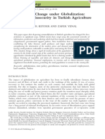 Journal of Agrarian Change - 2011 - KEYDER - Agrarian Change Under Globalization Markets and Insecurity in Turkish