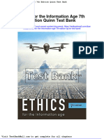 Full Download Ethics For The Information Age 7th Edition Quinn Test Bank PDF Full Chapter