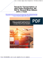 Full download Solution Manual for Transportation a Global Supply Chain Perspective 9th Edition Robert a Novack Brian Gibson John j Coyle 2 pdf full chapter