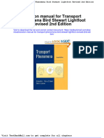 Full Download Solution Manual For Transport Phenomena Bird Stewart Lightfoot Revised 2nd Edition PDF Full Chapter