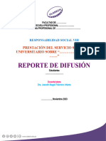 Actividad - Reporte de Difusión SSU - Semana 8