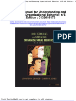 Full Download Solution Manual For Understanding and Managing Organizational Behavior 6 e 6th Edition 0132616173 PDF Full Chapter