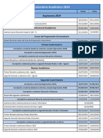 Calendario Academico 2024 Prensa