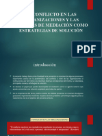 El Conflicto en Las Organizaciones y Las Técnicas