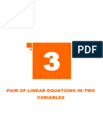 Pair of Linear Equations in Two Variables