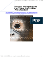 Full Download Exploring Biological Anthropology The Essentials 3rd Edition Stanford Allen Anton Test Bank PDF Full Chapter
