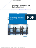 Full Download Exploring Business Version 3 0 3rd Collins Test Bank PDF Full Chapter