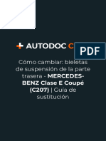 Cómo Cambiar - Bieletas de Suspensión de La Parte Trasera - MERCEDES-BENZ Clase E Coupé (C207) - Guía de Sustitución