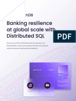 Banking Resilience at Global Scale With Distributed SQL