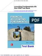 Full Download Financial Accounting Fundamentals 6th Edition Wild Test Bank PDF Full Chapter