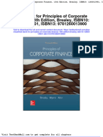 Full Download Test Bank For Principles of Corporate Finance 13th Edition Brealey Isbn10 1260013901 Isbn13 9781260013900 PDF Full Chapter