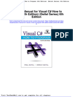 Full Download Solution Manual For Visual C How To Program 6th Edition Deitel Series 6th Edition PDF Full Chapter
