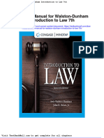 Full Download Solution Manual For Walston Dunham Introduction To Law 7th PDF Full Chapter