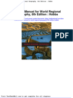Full Download Solution Manual For World Regional Geography 6th Edition Hobbs PDF Full Chapter