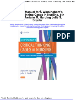 Full Download Solution Manual For Winninghams Critical Thinking Cases in Nursing 6th Edition Mariann M Harding Julie S Snyder PDF Full Chapter