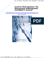 Full Download Solution Manual For Work Systems The Methods Measurement Management of Work Mikell P Groover PDF Full Chapter