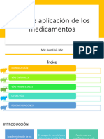 Vías de Aplicación de Los Medicamentos