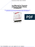 Full Download Solutions Manual For Forensic Accounting by Robert Rufus 0133050475 PDF Full Chapter