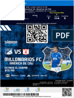 Ticket Millonarios - Cuadrangular Final 2023 1 - 03 06 23 Stephany REYES