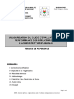 TDR - Vulgarisation Guide D'évaluation