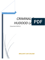 Criminal & Hudood Lawsmcqs