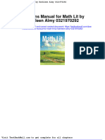 Full Download Solutions Manual For Math Lit by Kathleen Almy 0321970292 PDF Full Chapter