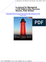 Full Download Solutions Manual For Managerial Accounting 13th Edition Ray Garrison Eric Noreen Peter Brewer PDF Full Chapter