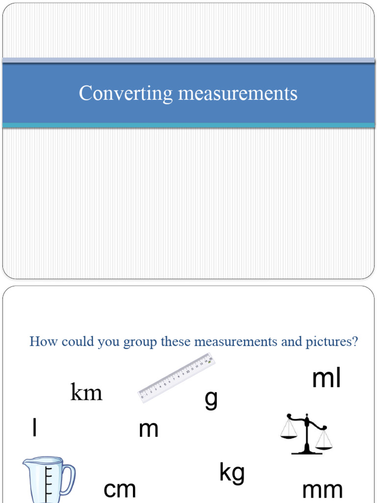 Chart For Converting Measurements