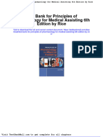 Full Download Test Bank For Principles of Pharmacology For Medical Assisting 6th Edition by Rice PDF Full Chapter