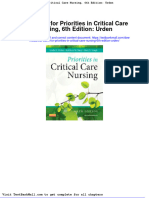 Full download Test Bank for Priorities in Critical Care Nursing 6th Edition Urden pdf full chapter