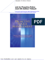 Full Download Test Bank For Proactive Police Management 9th Edition Thibault PDF Full Chapter