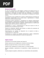 Doscificación Matemáticas 2