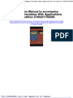 Full Download Solutions Manual To Accompany Complex Variables With Applications 3rd Edition 9780201756098 PDF Full Chapter