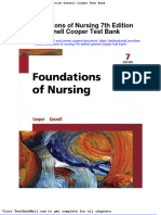 Full Download Foundations of Nursing 7th Edition Gosnell Cooper Test Bank PDF Full Chapter