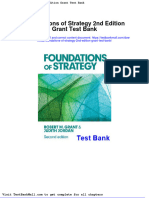 Full Download Foundations of Strategy 2nd Edition Grant Test Bank PDF Full Chapter
