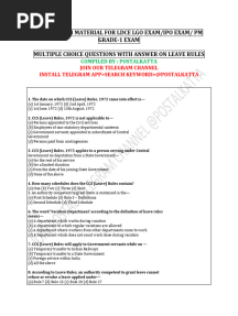 2000 MCQ On Postal Exam