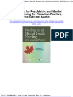 Full Download Test Bank For Psychiatric and Mental Health Nursing For Canadian Practice 2nd Edition Austin PDF Full Chapter
