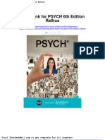 Full Download Test Bank For Psych 6th Edition Rathus PDF Full Chapter