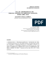 Crónica de Jurisprudencia Del Tribunal Europeo de Derechos Humanos, Enero-Abril 2020