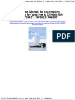 Full Download Solutions Manual To Accompany Exercises For Weather Climate 8th 0321769651 9780321769657 PDF Full Chapter
