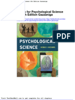 Full Download Test Bank For Psychological Science 6th Edition Gazzaniga PDF Full Chapter