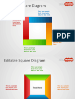 1117 Editable Square Diagram For Powerpoint