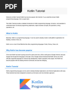 Kotlin Tutorial