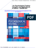 Full Download Test Bank For Psychological Testing History Principles and Applications 7 e 7th Edition 0205961061 PDF Full Chapter