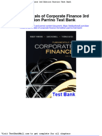 Full Download Fundamentals of Corporate Finance 3rd Edition Parrino Test Bank PDF Full Chapter