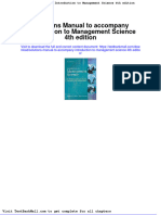 Full Download Solutions Manual To Accompany Introduction To Management Science 4th Edition PDF Full Chapter