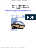 Full Download Test Bank For Psychology An Introduction 10 Edition Benjamin Lahey PDF Full Chapter