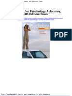 Full Download Test Bank For Psychology A Journey 4th Edition Coon PDF Full Chapter