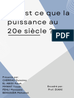 Qu'Est Ce Que La Puissance Au 20e Siécle